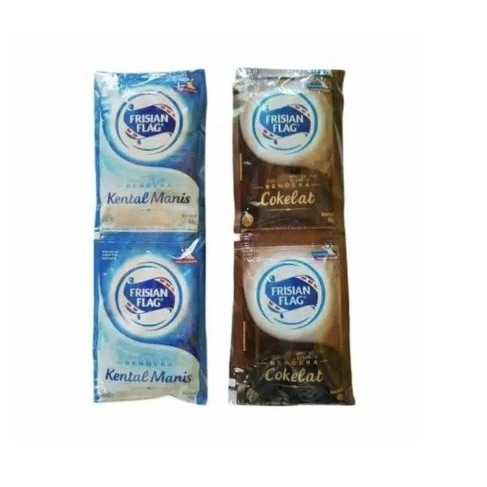 

Frisian Flag Susu Bendera Kental Manis Cokelat 6 sachet 1 Renceng 38g | Maierastore