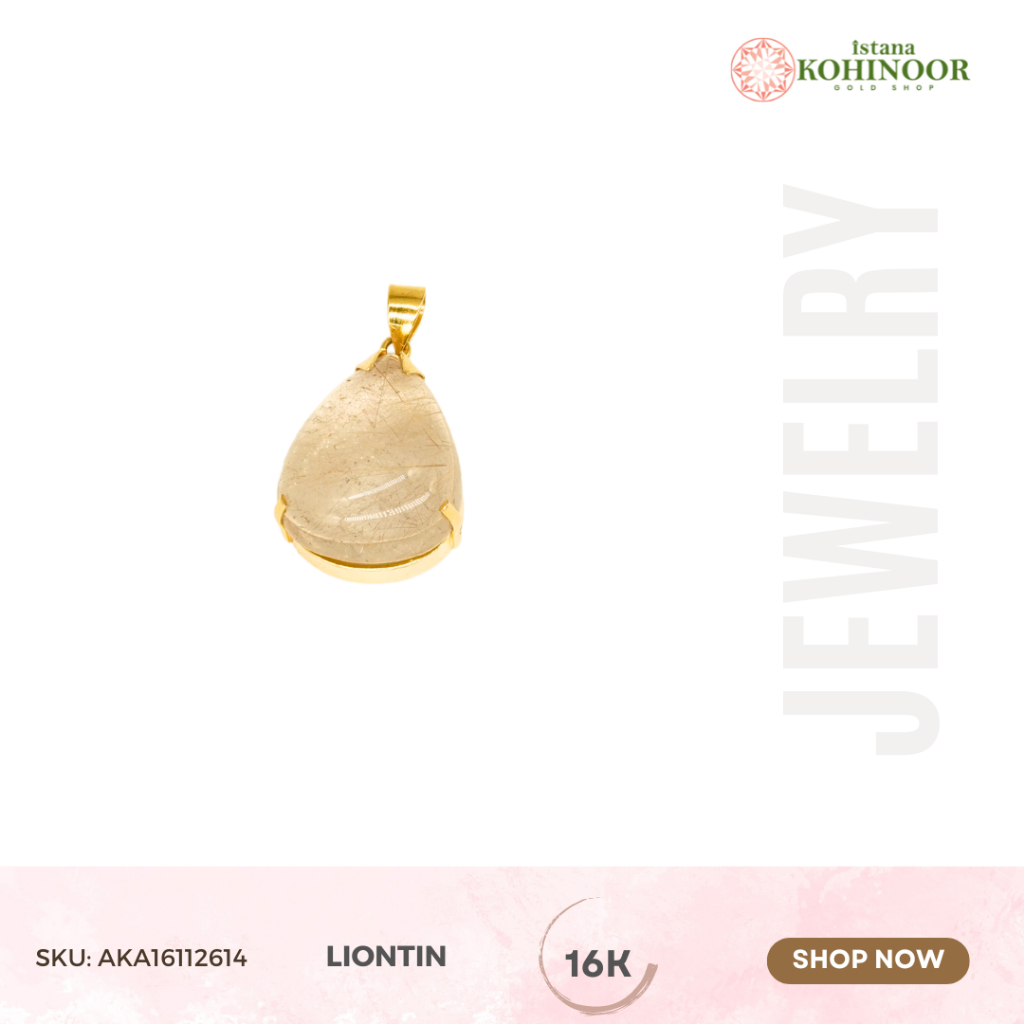 KOHINOOR LIONTIN EMAS GOLD YELLOW GOLD 16K