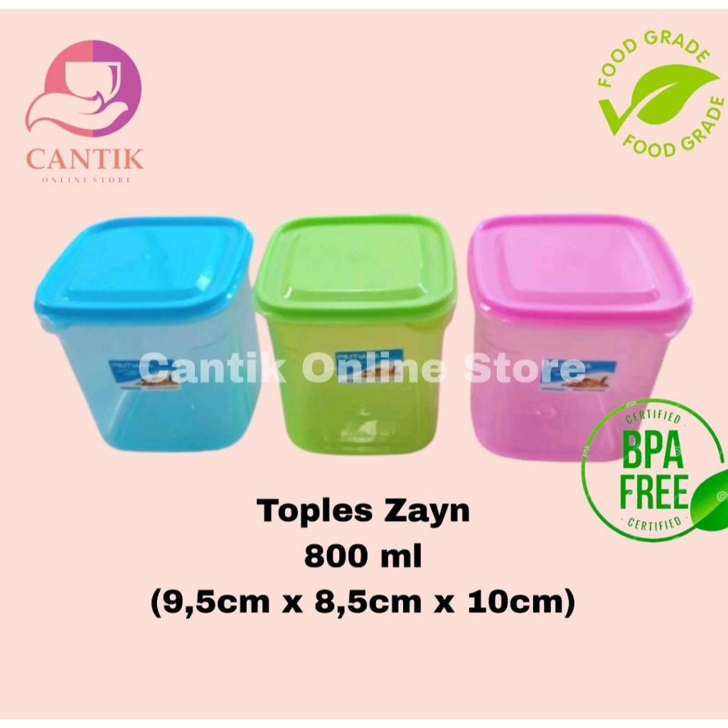 Toples Zayn/Sealpack KMP Plastik set isi 12 Pcs ukuran 800 ml Kotak Plastik/Kotak Makan/Wadah Makana