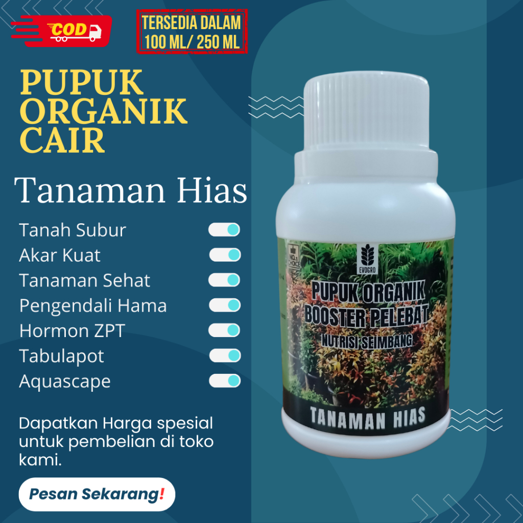 Pupuk Tanaman Hias | Pupuk Subur Tanaman Hias | Pupuk Pelebat Tanaman Hias | Pupuk Cair 100 ml
