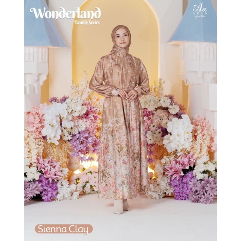 GAMIS ADEM - GAMIS MEWAH - ADEN - WONDERLAND - DRESS ONLY - WARNA SIENNA CLAY