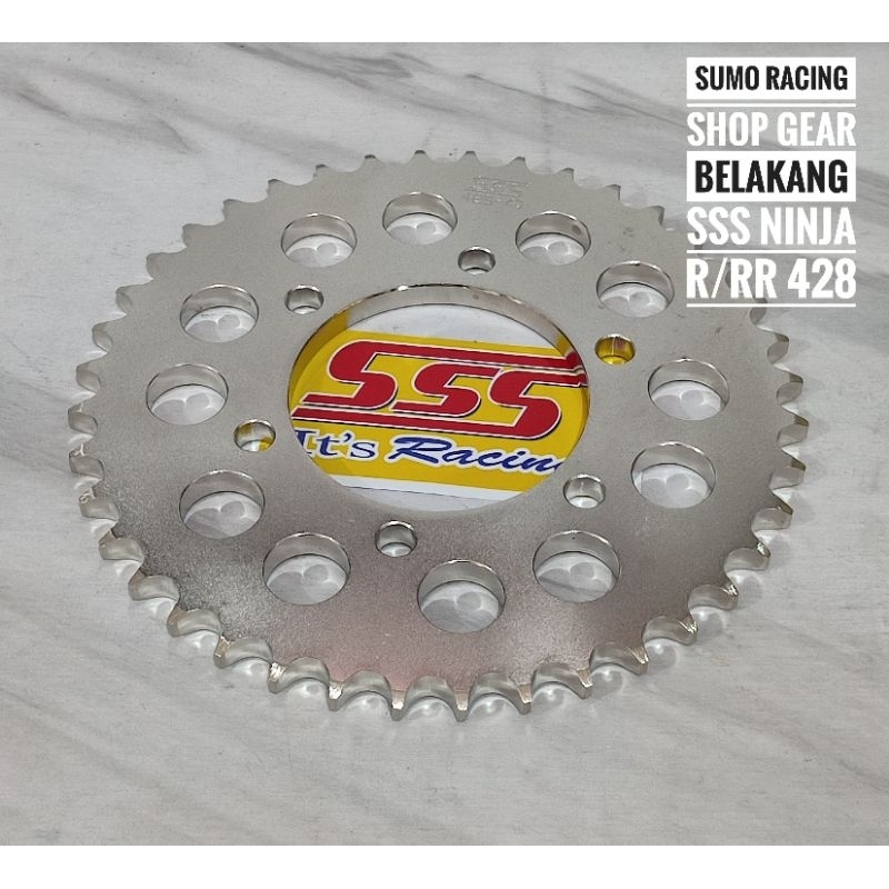 Gear Belakang SSS 428 Ninja R/ Ninja RR / Ninja SS Ukuran 37 38 39 40 41 42 43