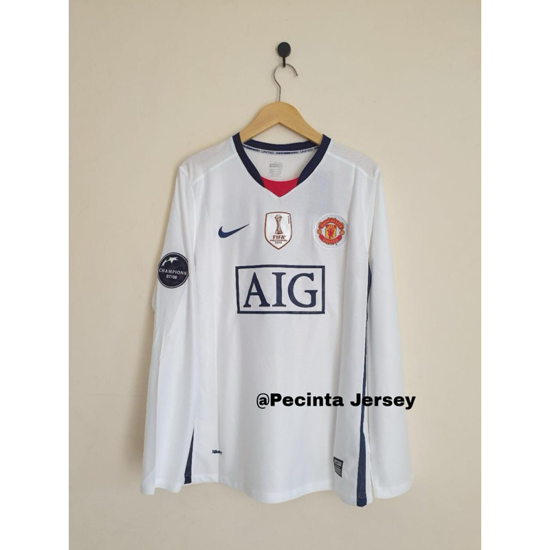 Jersey Retro Rare Manchester United Away 2008 2009 RONALDO 7