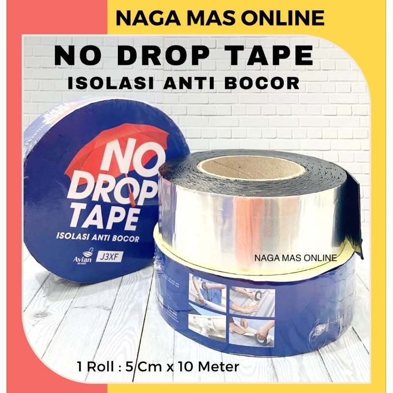 LAKBAN ANTI BOCOR NO DROP 1 ROLL / NO DROP ISOLASI ANTI BOCOR / LAKBAN ANTI BOCOR / NODROP TAPE / NO