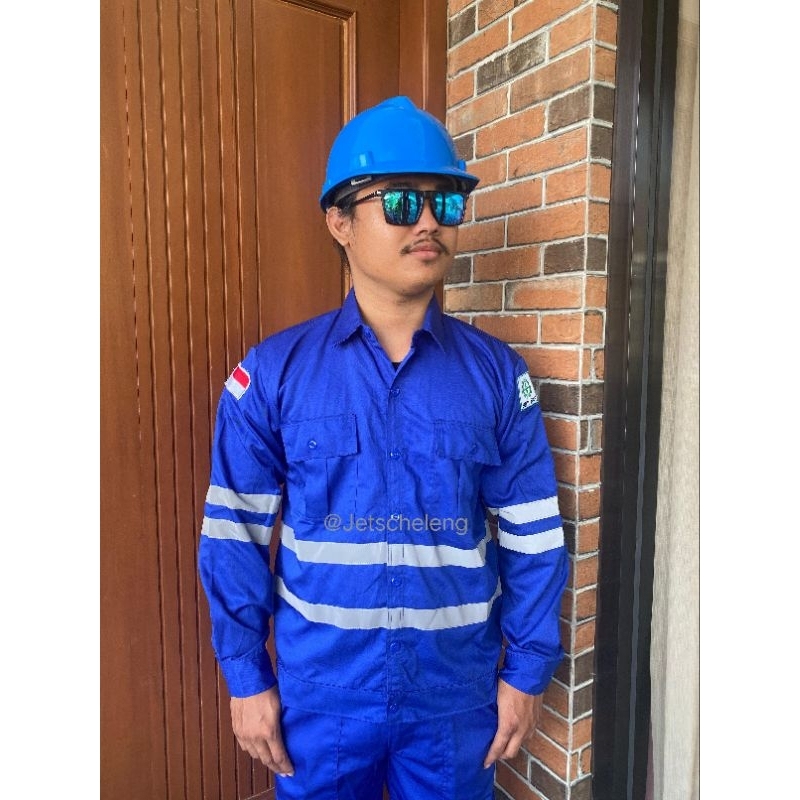 BAJU SAFETY K3, PROYEK, APD BENGKEL, TAMBANG