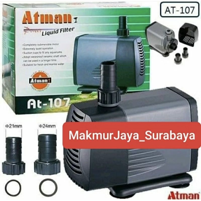 ATMAN AT107 power Head Pompa kolam aquarium
