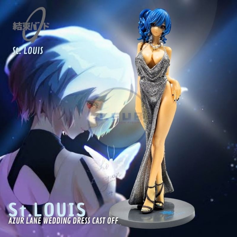 Action Figure St. Louis Statue Azurlane Wedding Uss 1/7 Scale Painted  Cast Off Magnet + Box