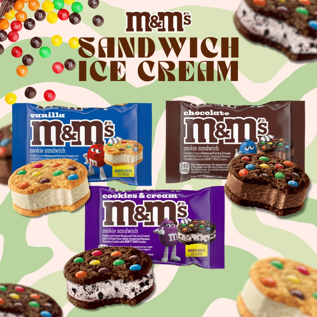 

M&M's Sandwich Ice Cream 1Pcs