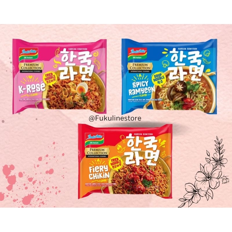

[ SALE ] INDOMIE PREMIUM COLLECTION FRIED NOODLE KOREAN RAMYEON K-ROSE / SPICY RAMYEON / FIERY CHIKIN