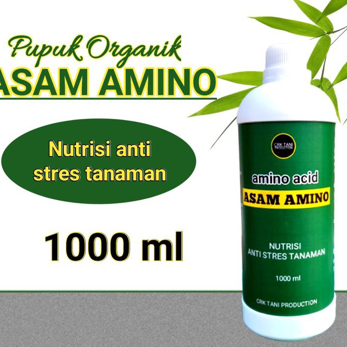 Pupuk organik cair asam amino plus zpt 1 liter nutrisi anti stres untuk tanaman menyuburkan media ta