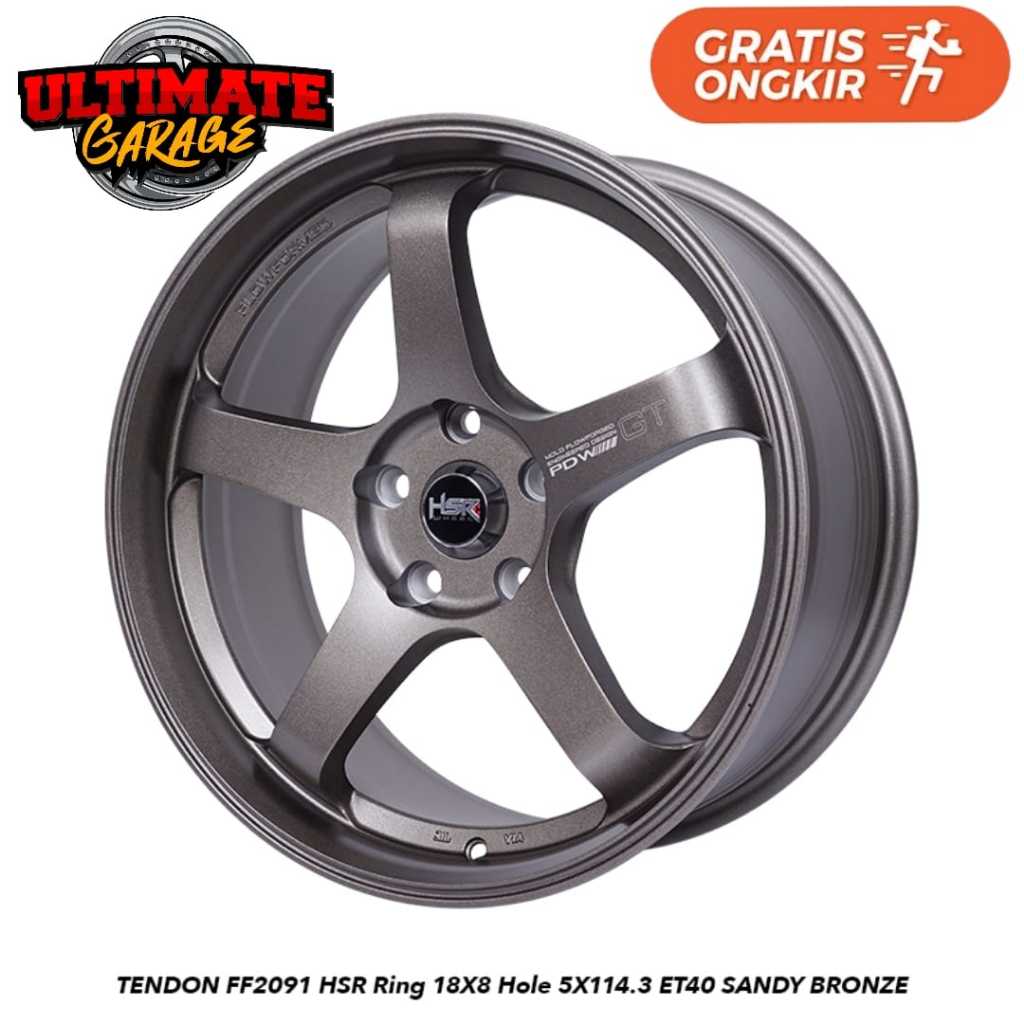 Velg HSR Tendon Ring 18 Model JDM Mobil Civic Camry Xpander Hrv Gratis Ongkir