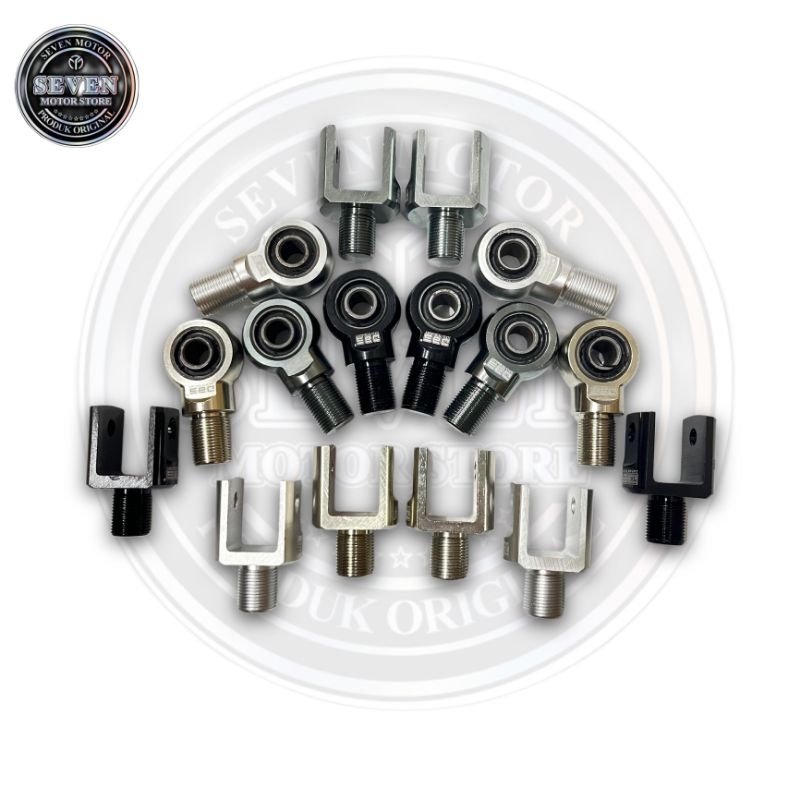 kaki anting mounting dudukan shok shock model O dan U drat 17mm bebek - matic untuk shock Dbs Ktc Rc