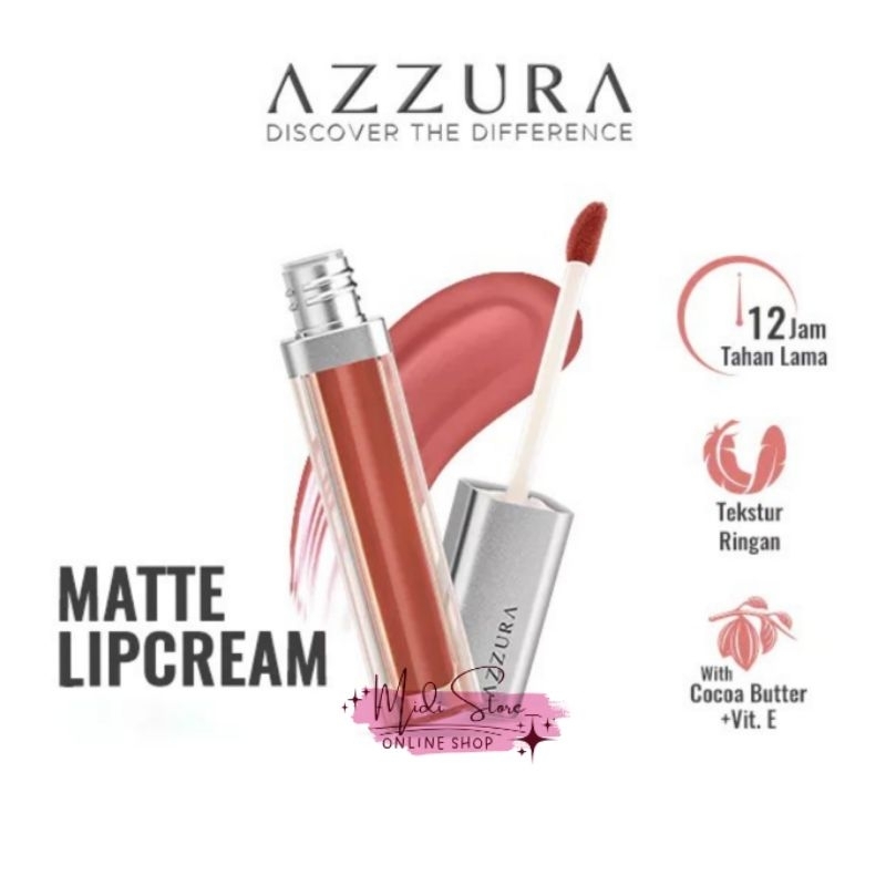 AZZURA Matte Lip Cream Lipstik Matte | tahan lama | waterproof