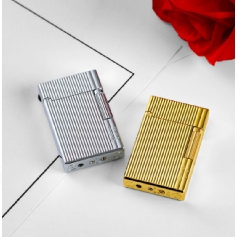 Promo Korek Api Dupont api korek Gas bisa diisi ulang Lighter Dk-006  Roda Gerinding + Batu Api ( Bi