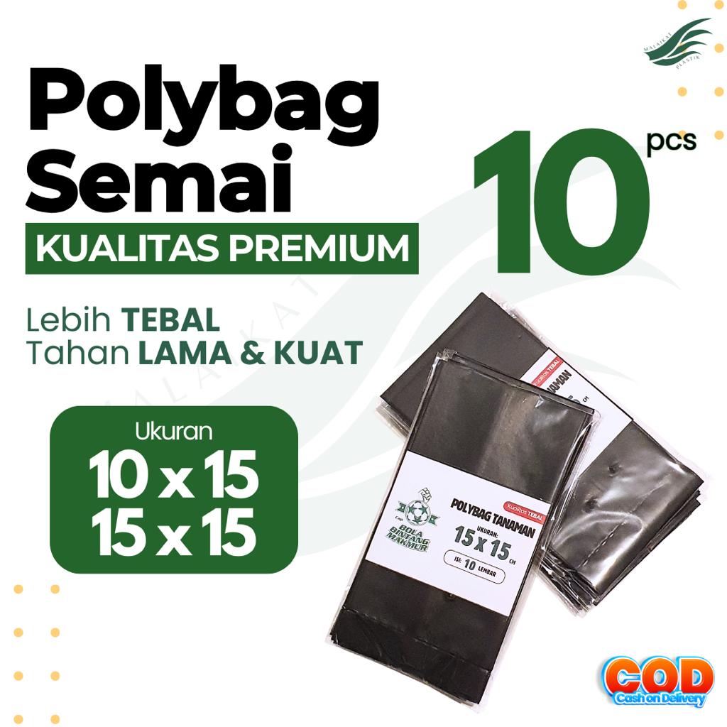 MP - Polybag semai benih 10x15 15x15 isi 10 lembar polybag kecil pembibitan