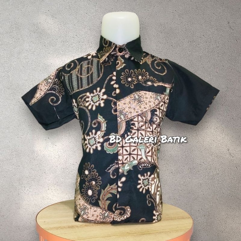 Kemeja Batik Anak Lengan Pendek Seruni Coksu / Kemeja Anak Laki-laki / Kemeja Anak Fashionable