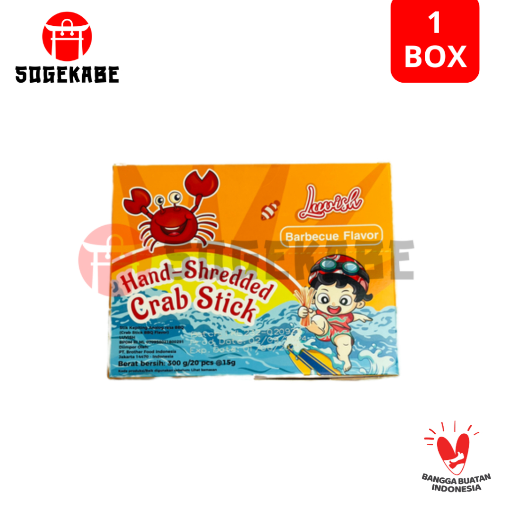 

Luvish Hand Shredded Crab Stick BBQ Flavour