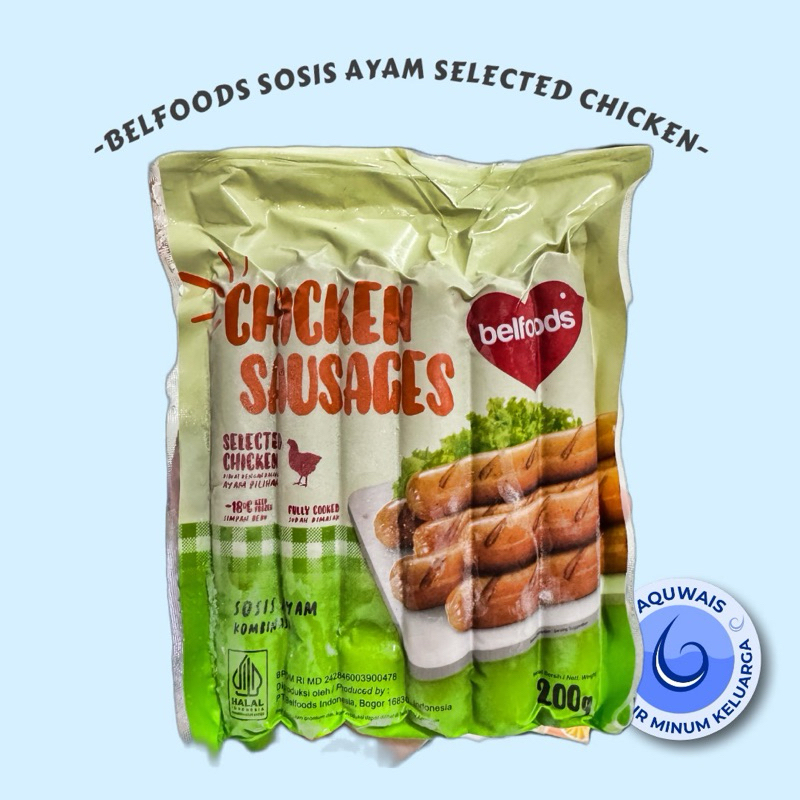 

BELFOODS SOSIS AYAM SELECTED CHICKEN 200 gr MAKASSAR (Khusus pengiriman instan)