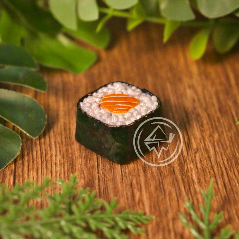 Sushi artisan keycaps salmon roll japanese keycaps food mechanical keyboard