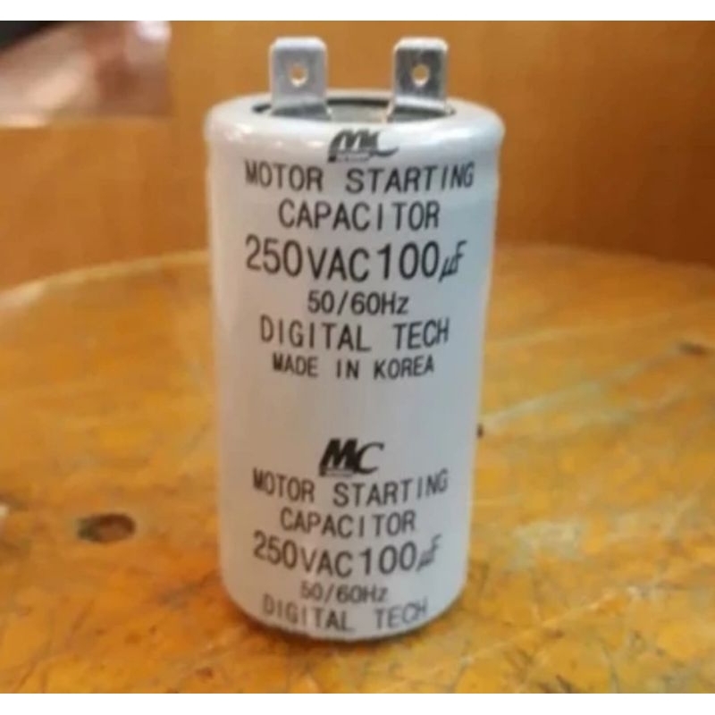 Kapasitor startingMerk MC
100 uf
250 vac