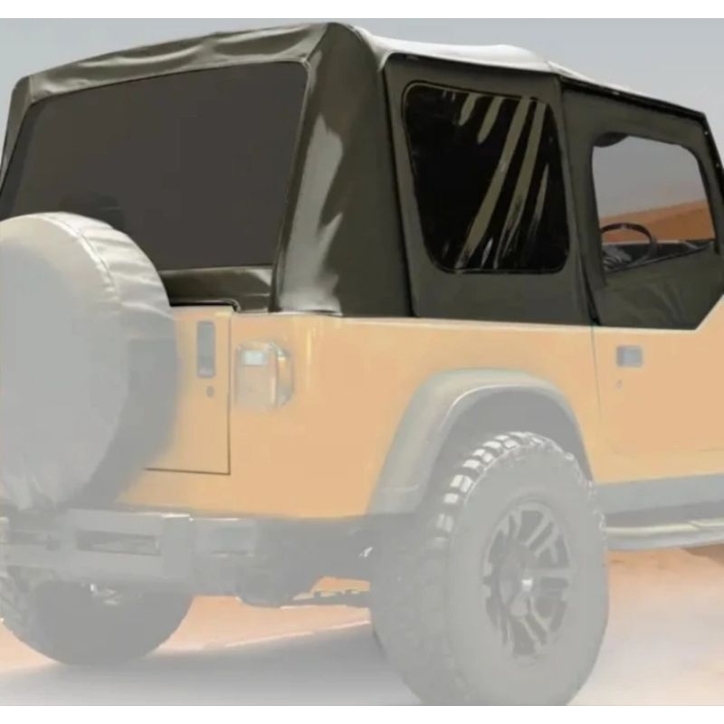 kanvas soft top half door replacement Jeep CJ7 wrangler YJ