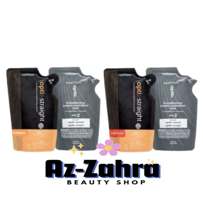 Matrix Optistraight / Opti Straight Mini 125ml step 1 dan step 2 Smoothing Rambut