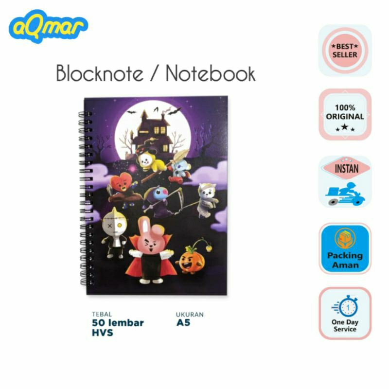 

Blocknote / Notebook / BTS Hallowen A5