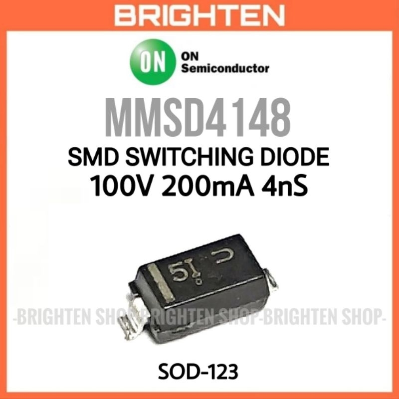 Switching Diode MMSD4148 Dioda SMD 100V 200mA 4nS mark 5I