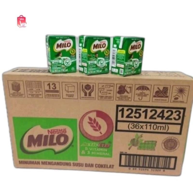 

Nestle Milo ActivGo Minuman Mengandung Susu Dan Cokelat 110ml (1 dus/36 pcs)