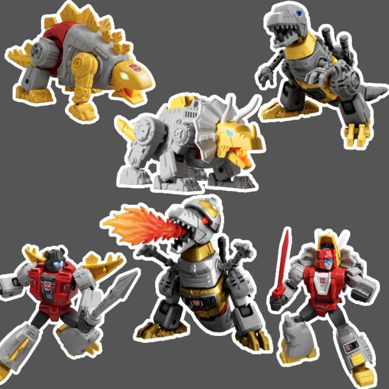 Blokees Dinobot Grimlock Snarl Slag Swoop Sludge