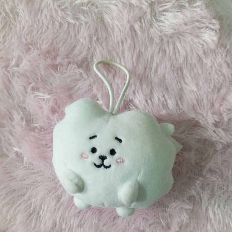 OFFICIAL BT21 RJ BAGCHARM KEYRING KEYCHAIN POMPOM PRELOVED