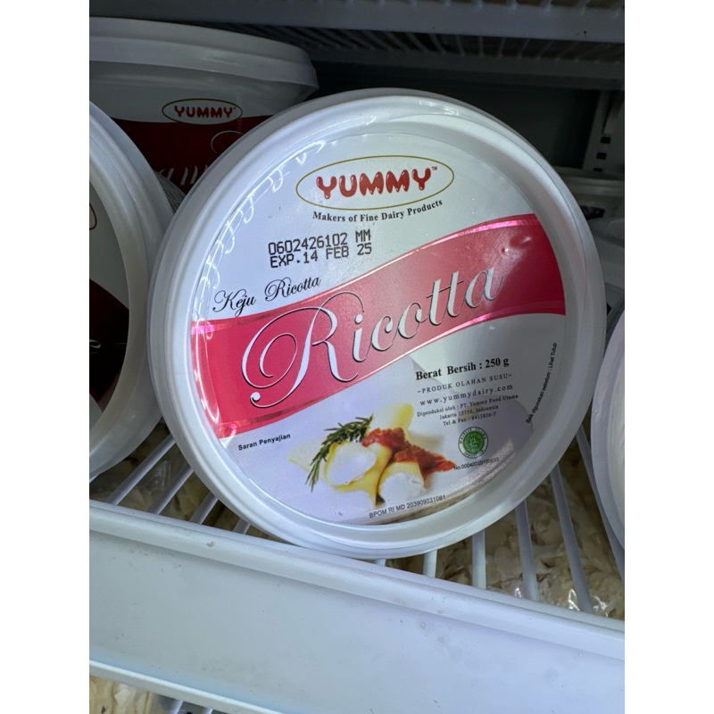 

Yummy ricotta cheese 250gr - INSTANT ONLY