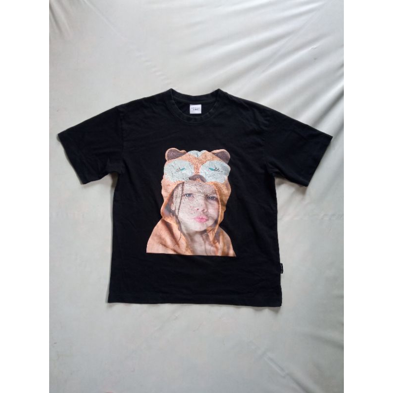 ADLV raccoon Girl tee Black