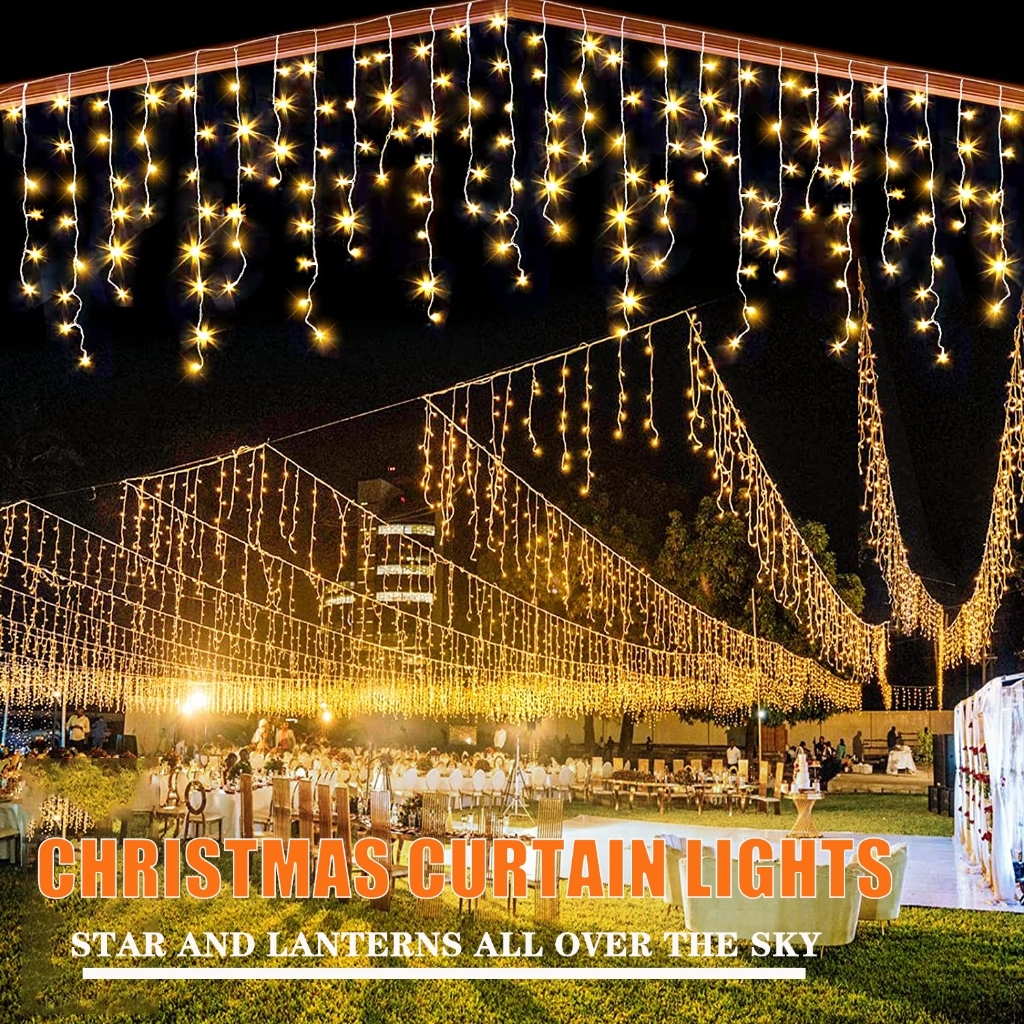 Lampu LED Natal 4Meter Lampu Tumblr Merah Putih & Colorful Lampu Hias Outdoor Waterproof Lampu Natal