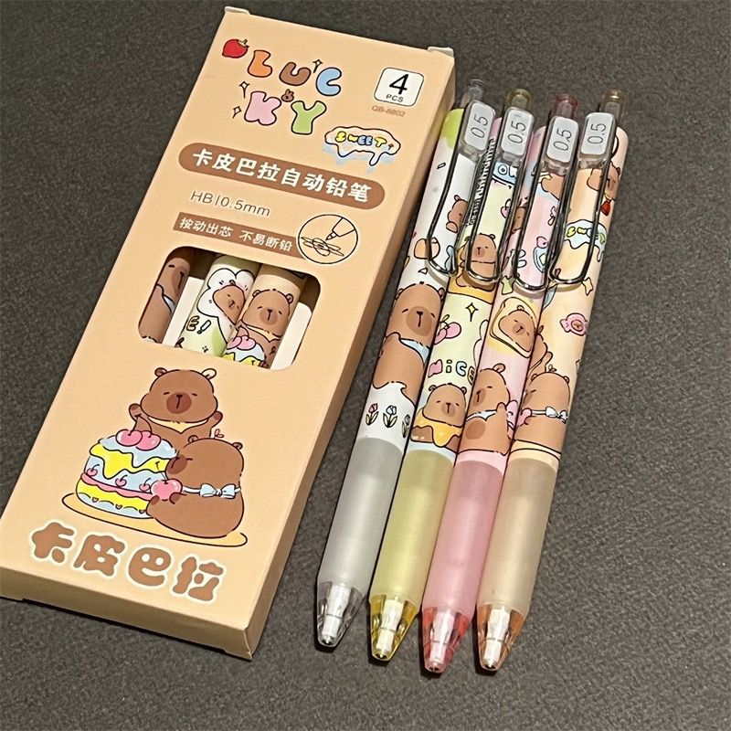 

Pensil Mekanik/Cetek - Pulpen Mekanik Lucu - 0.5mm - Capybara Birthday Series