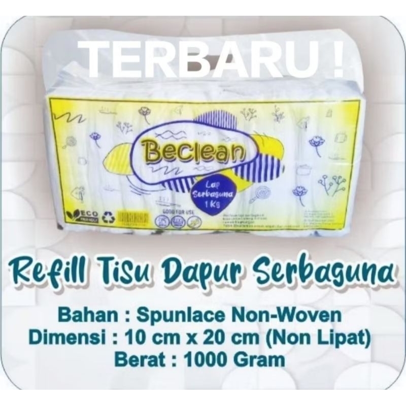 TISU DAPUR SERBA GUNA 1KG BISA DI CUCI BECLEAN/TISU MURAH/TISU KOMPOR