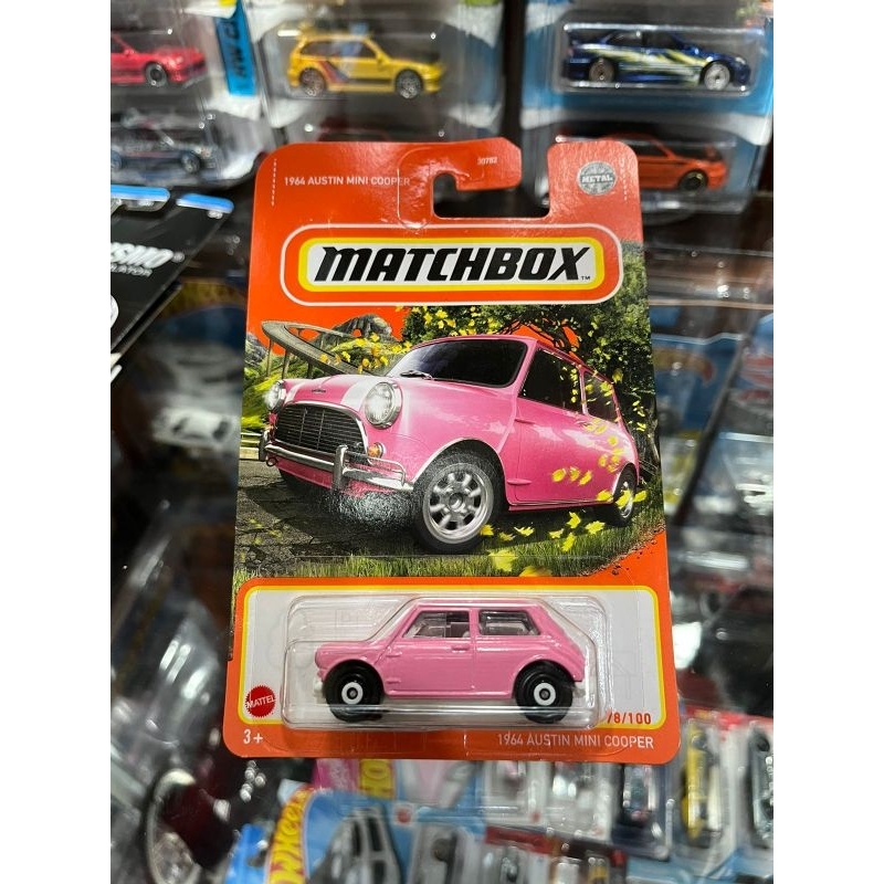 matchbox 1964 austin mini cooper pink
