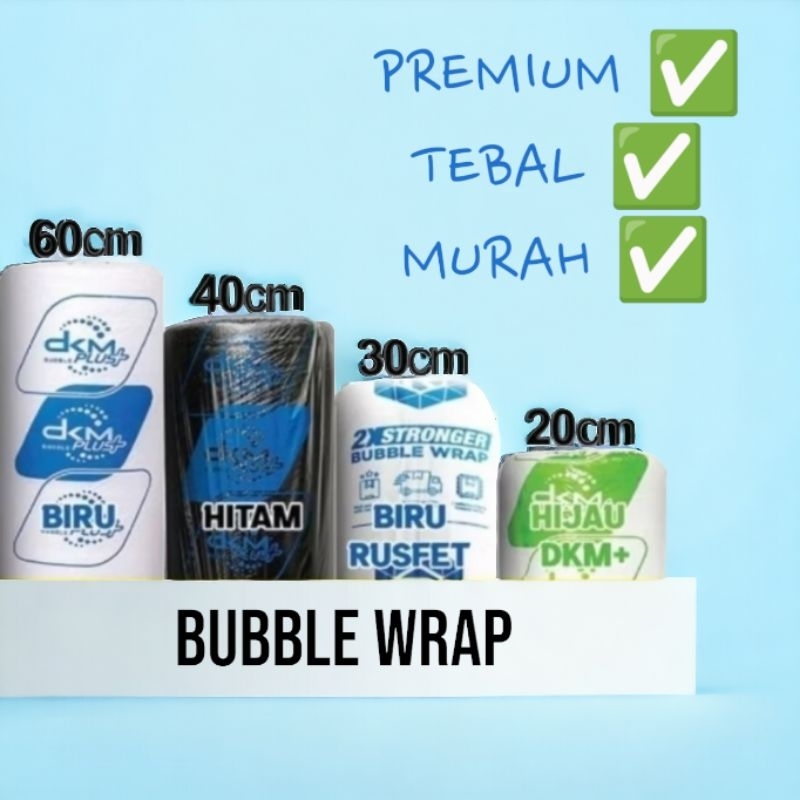 

Bubble Wrap Ukuran 60cm, 40cm, 30cm - Harga Terbaik Hitam Bening