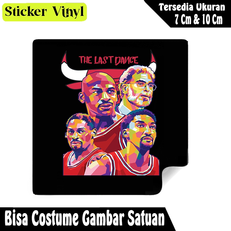 

Radit667 Stiker Sticker Pemain Basket Chicago Bulls The Last Dance Bahan Vynil Tahan Air Bisa Custom Gambar