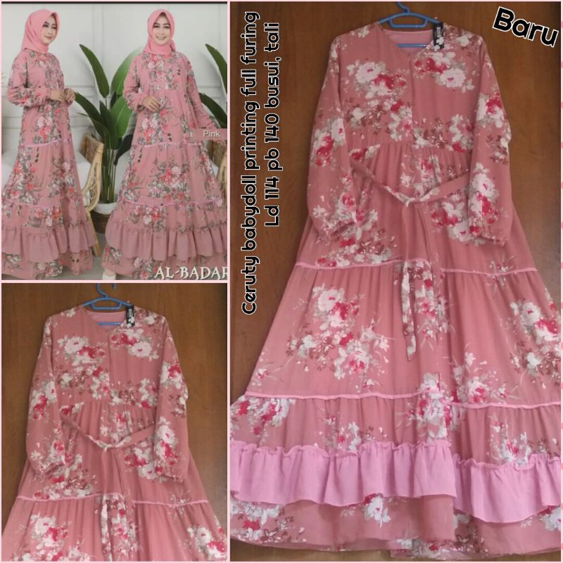 Gamis Ceruty Bunga