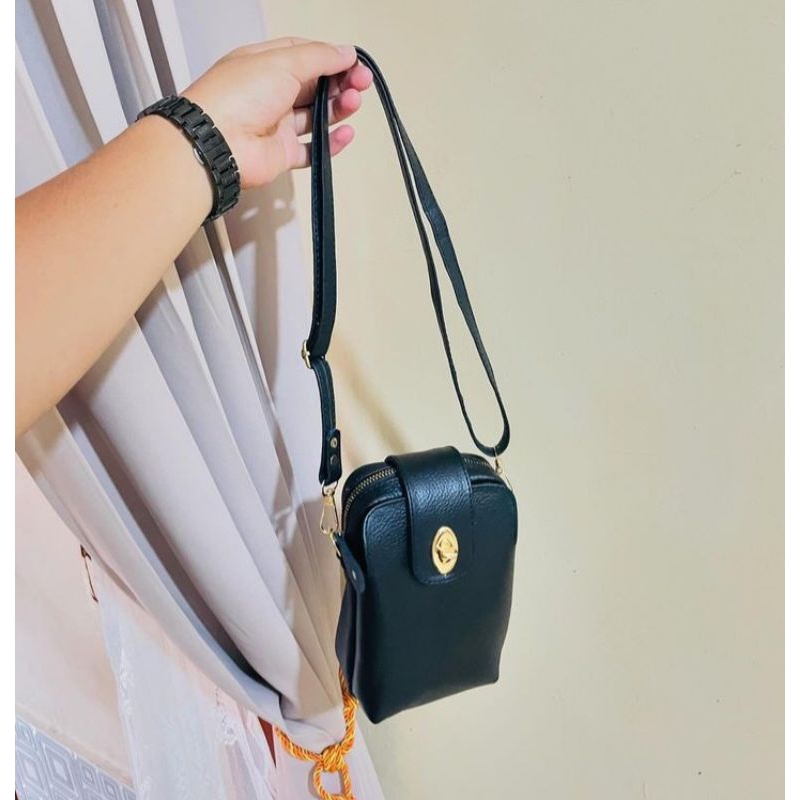 Tas selempang hp kulit asli garut
