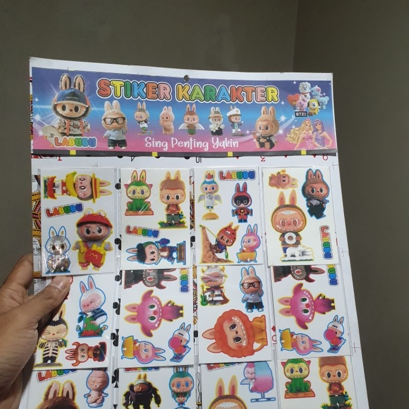 

Labubu Sticker Viral Isi 20pcs / Waterproof Sticker Aesthetic Jurnal Scrapbook Botol /Stiker labubu viral / Stiker labulabu / labubu Gantungan kunci