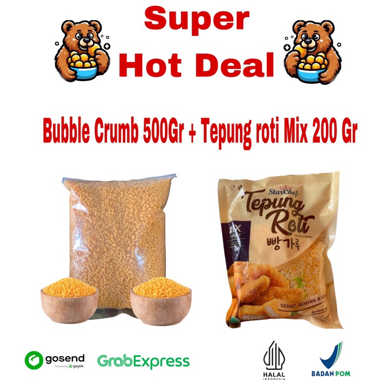 

(FS) Tepung Roti Mix / Bubble Crumb Combo Super Hot Deal 3