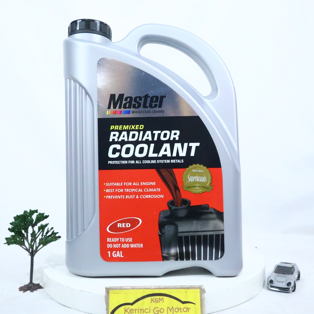 PUT Master Air Radiator Coolant Merah 4 Liter Cairan Pendingin Mobil Motor Pencegah Karat dan Korosi