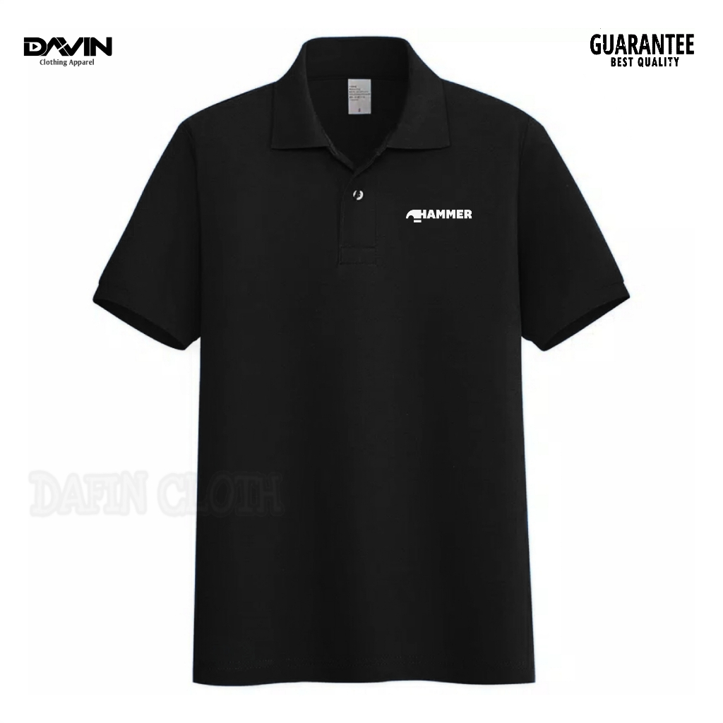 Kaos Kerah Pria Polo shirt Emblem Hammer