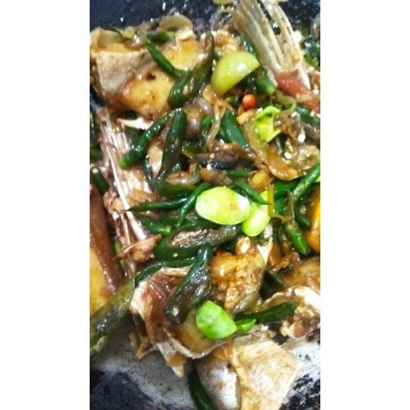 

tumis tulang jambal pete