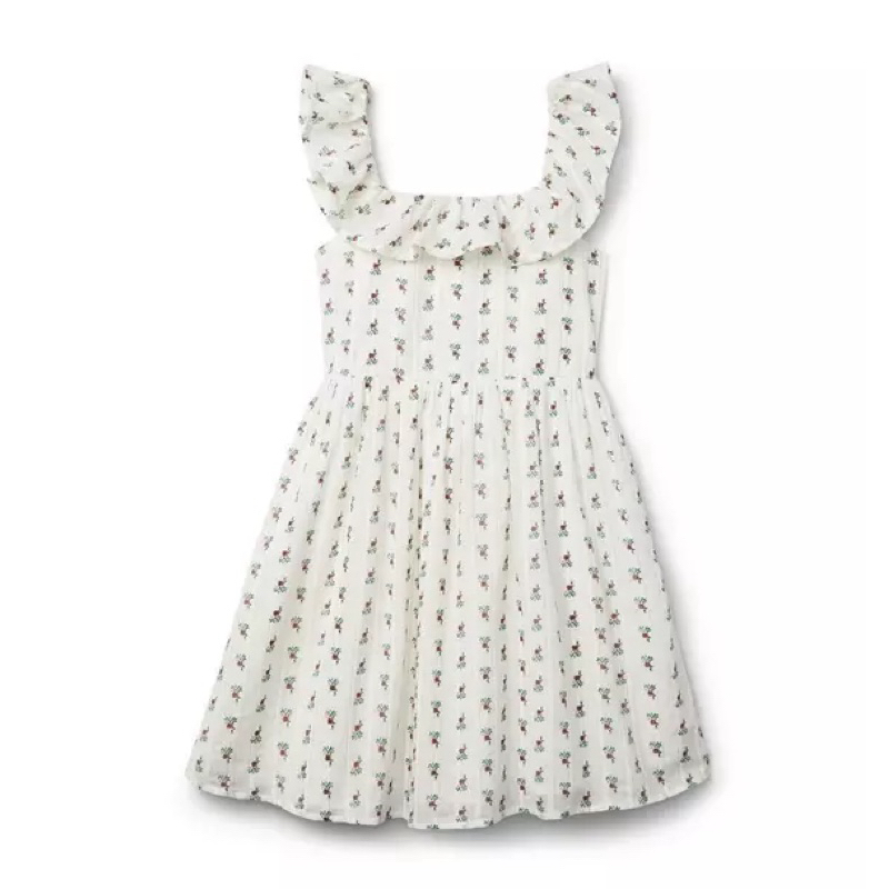 Janie and Jack Ivory Ruffle Dress