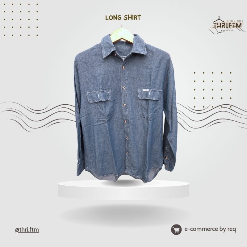 Long shirt/Kemeja Panjang Denim by G-Twenty