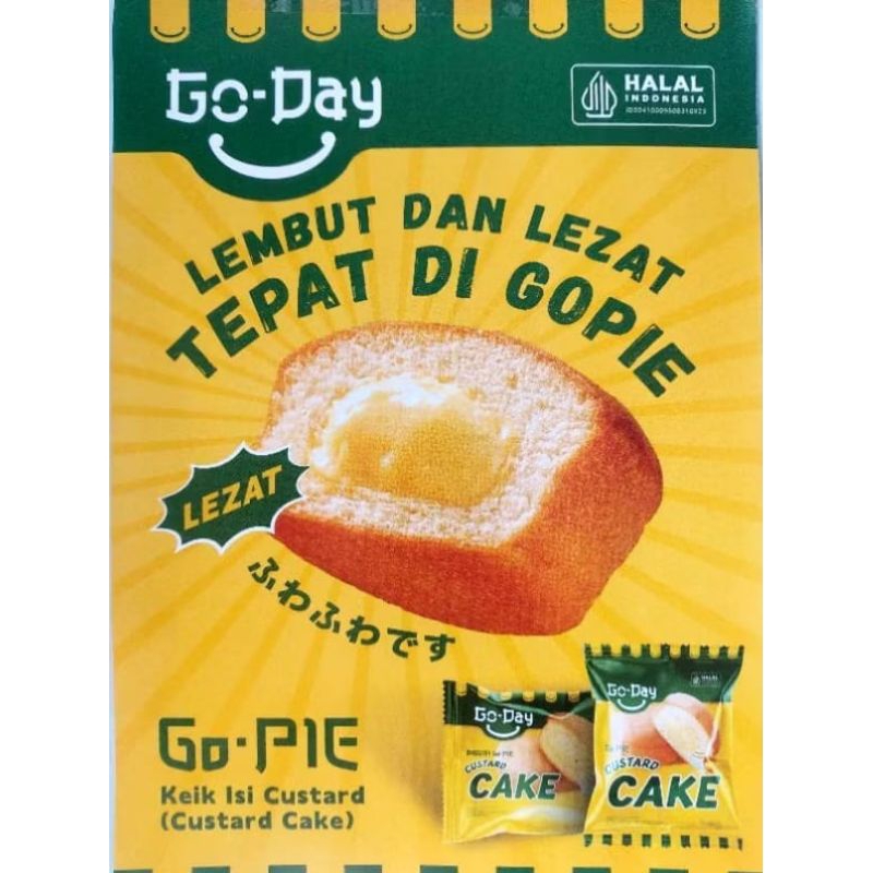 

Bolu Go Pie Custard CAKE 1 pack isi 60pcs