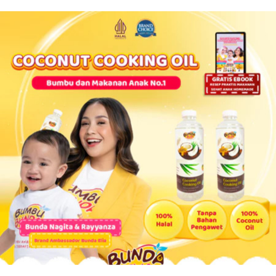 

Bumbu Bunda COCONUT COOKING OIL Minyak Goreng Kelapa Murni MPASI Slow Cooker minyak goreng
